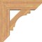 Ekena Millwork Merced Slat Smooth Bracket w/ Offset Brace, Western Red Cedar, 7 1/2"W x 24"D x 24"H BKT0806X24X24MRC06SWR - alternate 3